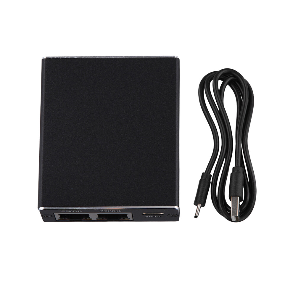 Photos - Switch Gigabit Ethernet Splitter 1 to 3 Ports 1000Mbps Network Extension RJ45 Adapter for PC, Laptop, Router, TV-Box