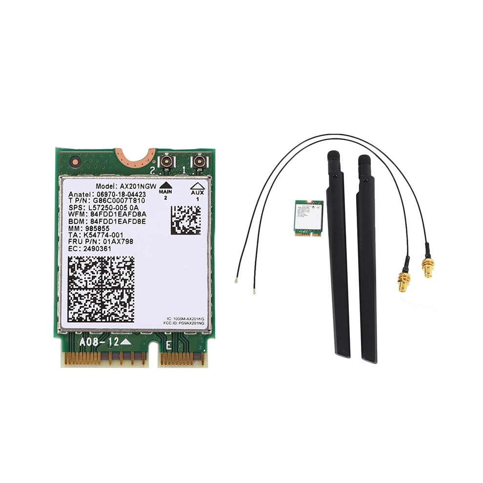 2Set For Wi-Fi 6 Ax201 Bluetooth 5.0 Dual Band With Dual Wireless 9560 Ac 9560Ngw 4851161928001