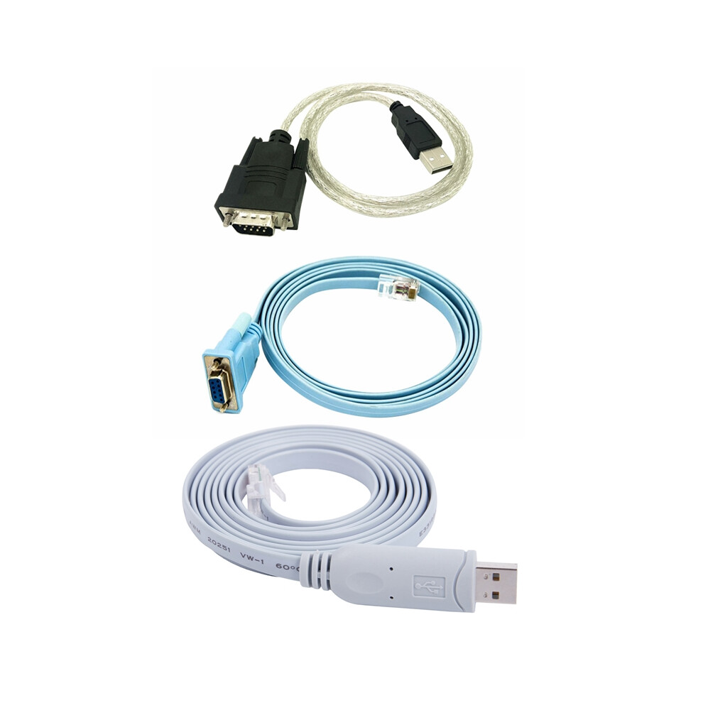 2Set USB to RJ45 for Console Cable with Network Serial Rj45 DB9 and RS232