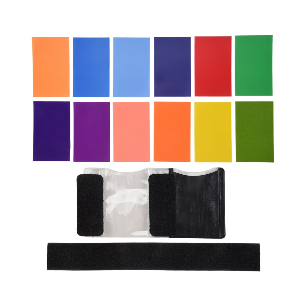 12 Colors/Set Flash Speedlite Color Filters Cards For / Camera Photographic Gels Filter Speedlight 4851161928803