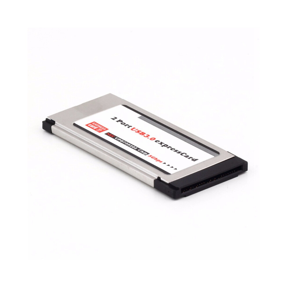 Photos - Card Reader / USB Hub PCI Express to USB 3.0 Dual 2 Ports PCI-E Card Adapter Converter for Notebook Laptop