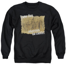 Trevco Sportswear PB109G-AS-6 Princess Bride Stormin Da Castle Adult Crewneck Sweatshirt, Black - 3X