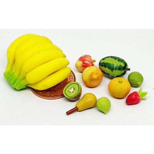 Dolls House Mixed Fruit Selection In A Plastic Crate Miniature F3 1
