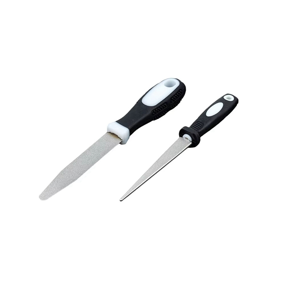 Knife Sharpening Rod Metal Double Sand File Grinder Gardening Tools Handheld Sharpener 4851161933418