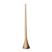 Extra Long Wood Grain Shoe Horn, Ergonomic Handle for Elderly & Pregnant Women,Self-Supporting Shoehorn Yellow