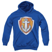 Trevco Sportswear NICK718-YFTH-1 Paw Patrol Zuma Decal Youth Hooded Sweatshirt, Royal - Small