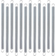 12 Pcs Extension Spring, 3/8 X 6-1/2 Inch, 0.047 Inch Spring Steel, Dual Hook Ends for Machinery Construction Industrial
