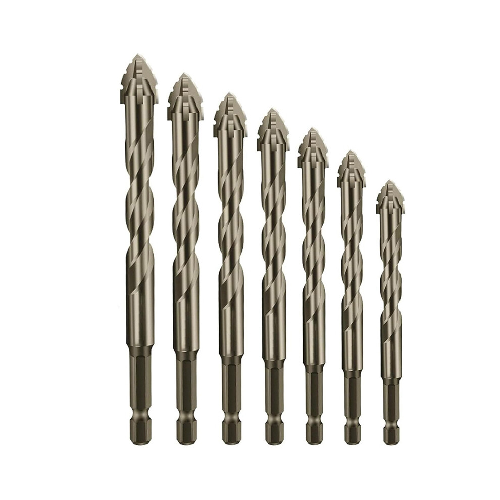 Four-Flute Sawtooth Eccentric Drill Bit, Four Edged Serrated Drill, Bit 4851161939366