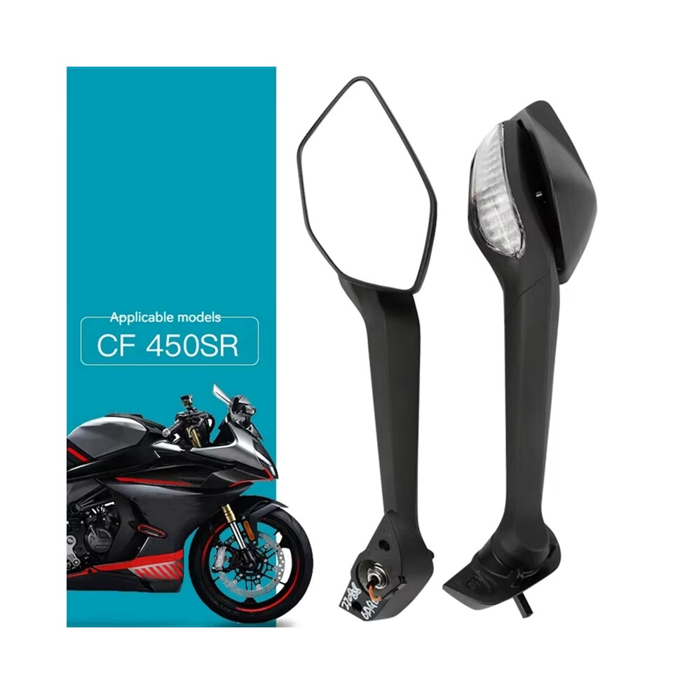 Motorcycle Rear View Mirror Left Right Rearview Reflector With Turn Signal For 450Sr Cf450sr Sr450 4851161937324