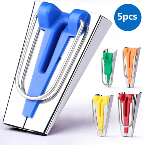 5 Sizes Bias Tape Makers, Binding Making Tool for Fabric Quilting Sewing,Customize, Solidly 2