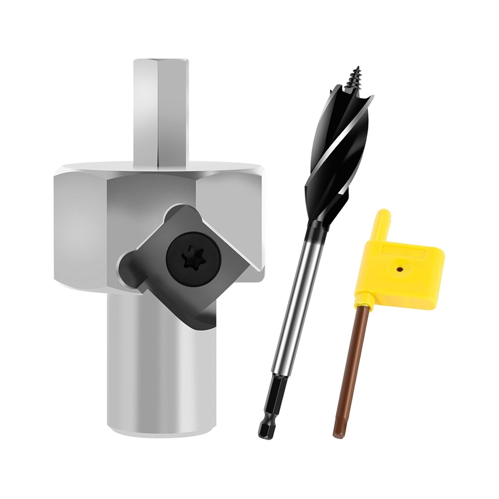 Woodworking 20Mm Bench Dog Hole Chamfer Reamer Tool, Deburring Drill Bit,For Standard Electric Drills 4851161944278
