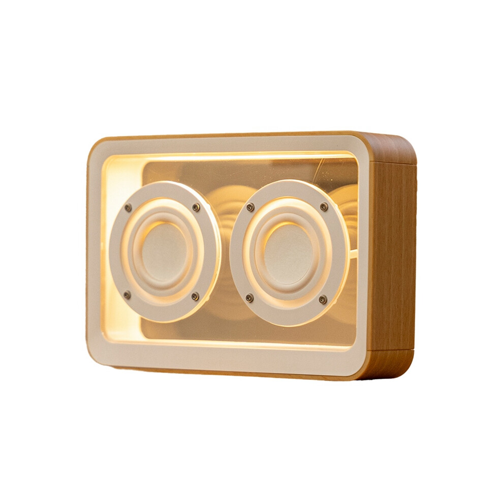 Retro Bluetooth Speaker Transprent Connection Stereo Soundbar Wireless Mp3 Music Player With Night A Light 4851161949198