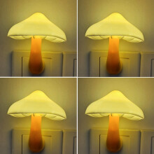 4 Pack Plug in Night Light, Mushroom Light LED Nightlights for Kids, Adults, Bedroom, Bathroom,Hallway
