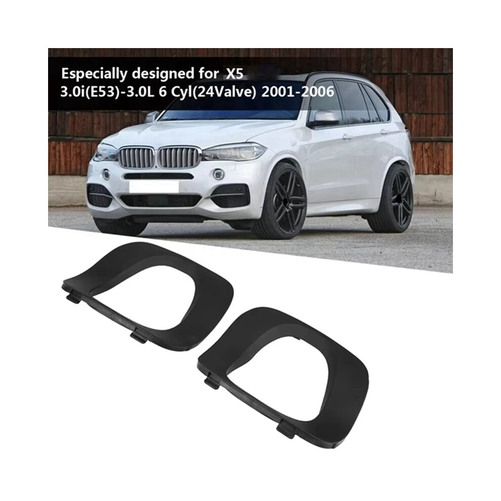 1 Pair Car Rear Exhaust Pipe Opening Cover 51127002956, 51127002955 For X5 E53 3.0I 2001-2006 4851161948047