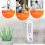 Indoor Thermometer Hygrometer Pointer Wall Vertical Red Water Long White Bar Hanging 7