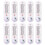 Indoor Thermometer Hygrometer Pointer Wall Vertical Red Water Long White Bar Hanging 1