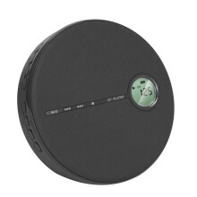 Rechargeable Bluetooth CD Player, Music Disc Player for Car/Travel, Home Audio with Stereo Speaker,AUX,USB Black