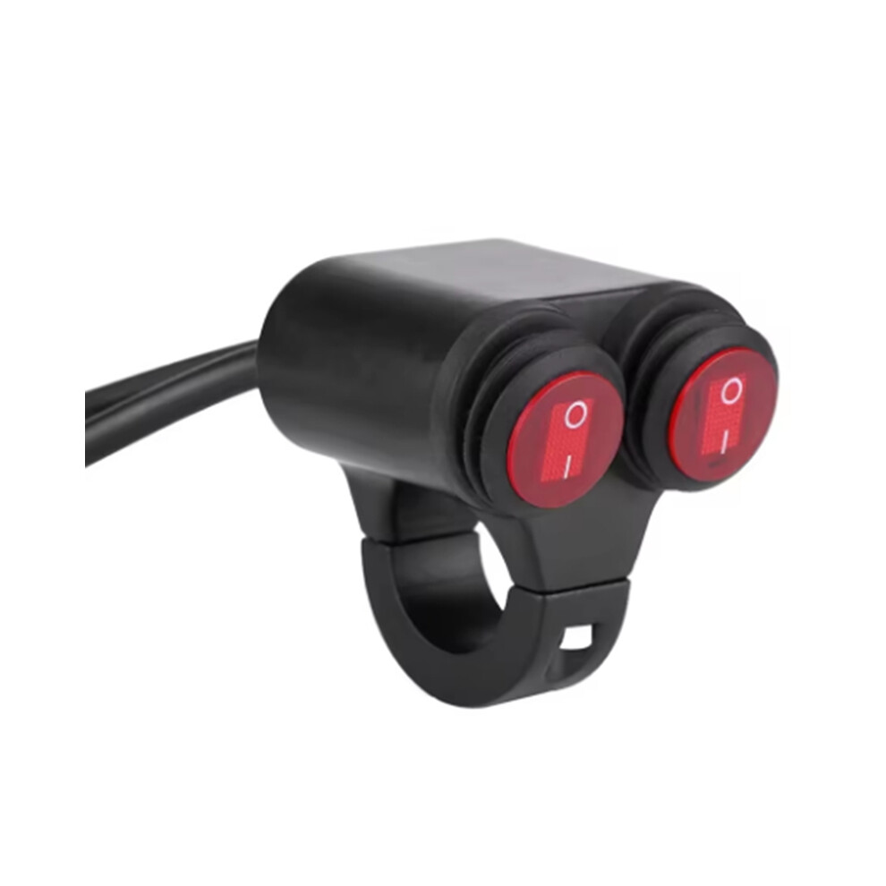 22Mm Universal Motorcycle Handlebar Headlight Brake Fog Lights Horn Dual Control Button Switch A 4851161953140
