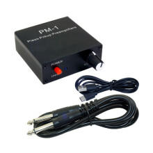 DC5V 6.35mm Guitar Piezo Contact Pickup Preamplifiers for Violin Cello Kalimba Harps Banjo Mandolin Ukulele