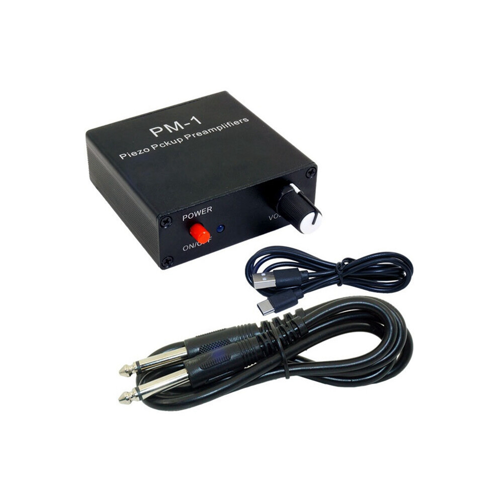 Dc5v 6.35Mm Guitar Piezo Contact Pickup Preamplifiers For Violin Cello Kalimba Harps Banjo Mandolin Ukulele 4851161954536