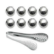 Stainless Steel Ice Hockey (Diameter 25mm) Metal Bar Cream Stone