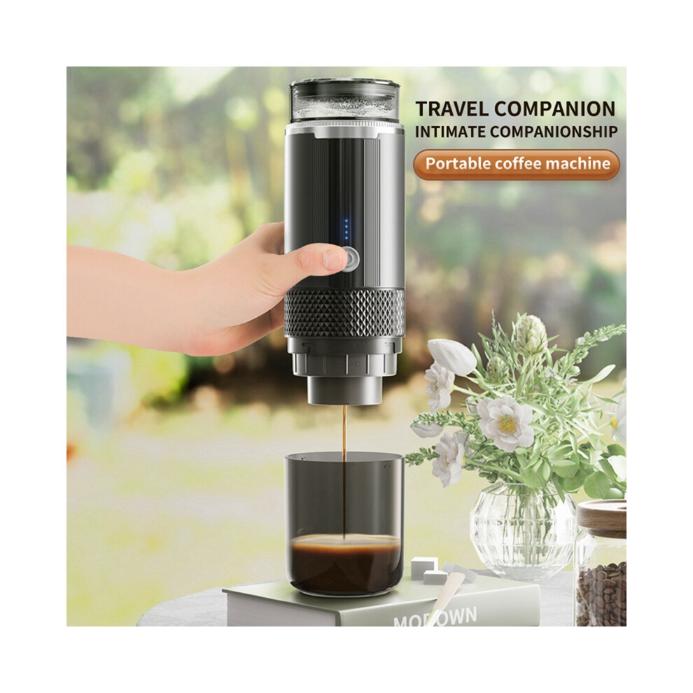 Portable Espresso Maker Wireless Electric Coffee 2 in 1 Small Travel Machine for Camping Office Hiking RV
