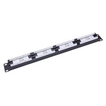 UTP 24 Port Rj45 Patch Panel Rack Cable Wall Mounted Bracket Connector Tool Ethernet Lan Network Adapter CAT6