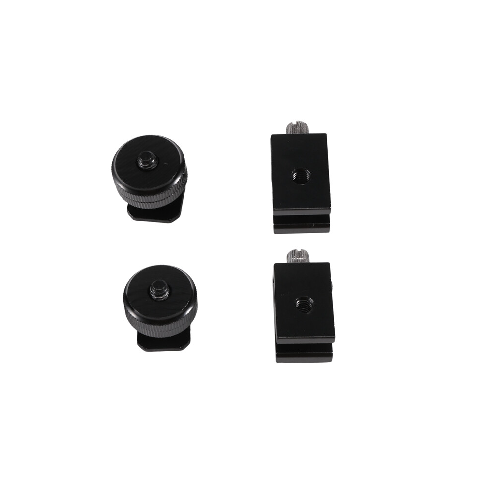 4 Pack Camera Combo Hot Shoe Mount Adapter Cold 1/4 Inch Flash For Dslr 4851161957322
