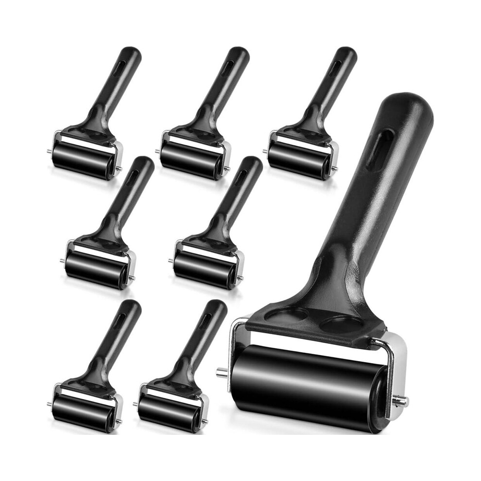 8Pcs Brayer Roller,Rubber Rollers For Crafting,Vinyl Roller Paint Brush Gluing Printing Inking, Painting Tool 4851161958329
