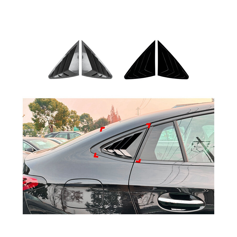Car Rear Triangular Window Louvers Shutters Blinds Cover Trim For Glc Coupe C254 2024+ Glossy Black 4851161959128