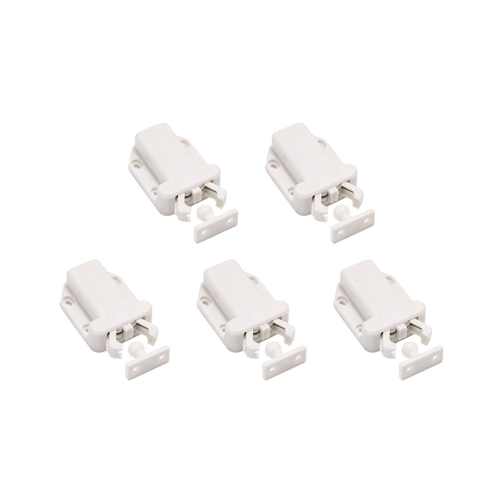 5Pcs Furniture Lock Cabinet Touch Latch With Function Push To Open Catch For Cupboard Wardrobe 4851161960179