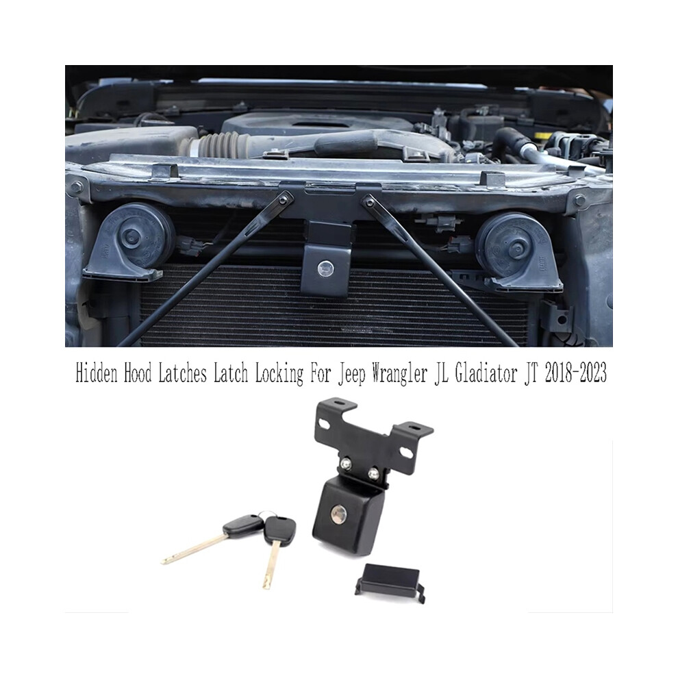 Hidden Hood Latches Latch Locking Catch With Keys For Jl Jt 2018-2023 4851161960292