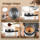Automatic Magnetic Stirring Coffee Mug, Self-Stirring Mug with Temperature Battery LCD, Rechargeable A 8
