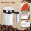 Automatic Magnetic Stirring Coffee Mug, Self-Stirring Mug with Temperature Battery LCD, Rechargeable A 6