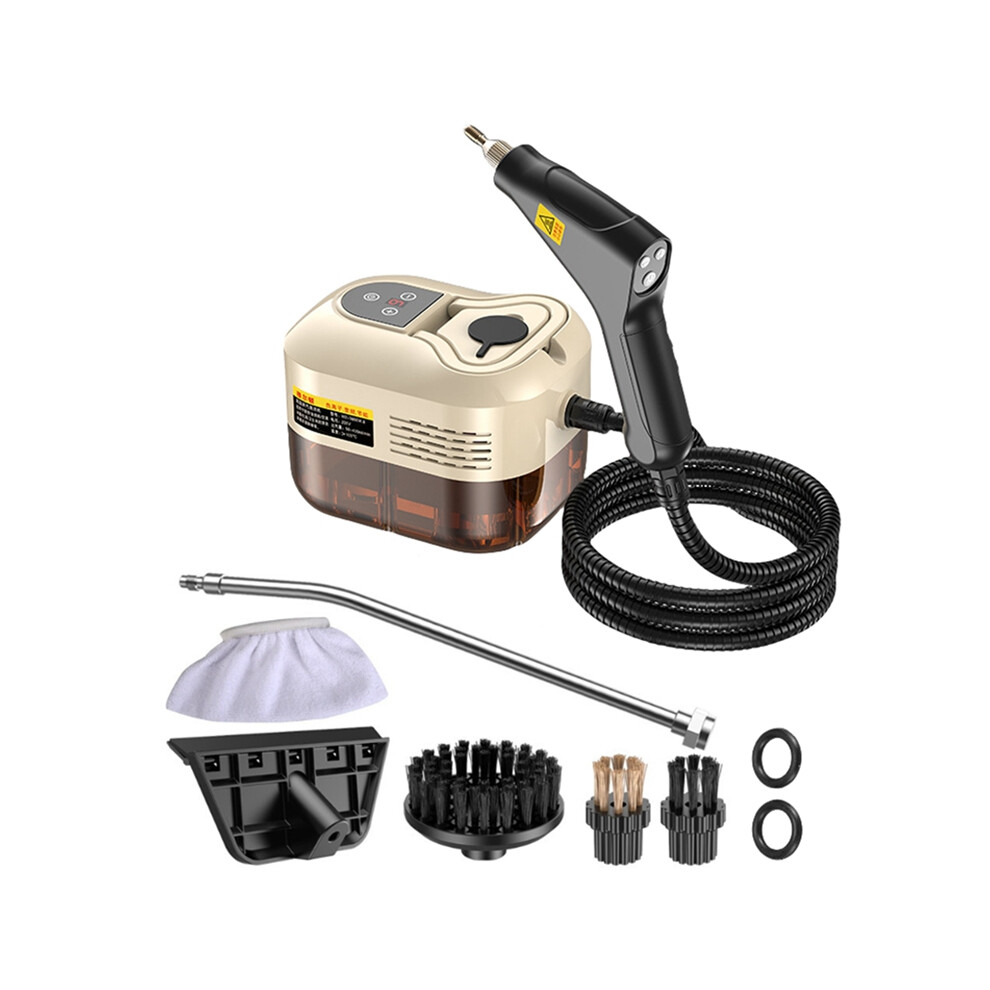 Tlily High-Efficiency Handheld Steam Cleaner With Advanced Sterilizations For Home Car Kitchen Air Conditioner Eu Plug Beige