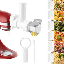 6 in 1 Pasta Attachment for Stand Mixer Pres Maker Set with Different Shapes