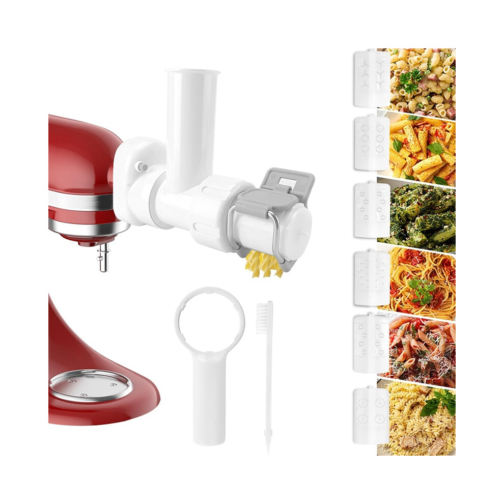 Tlily 6 In 1 Pasta Attachment For Stand Mixer Pres Maker Set With Different Shapes