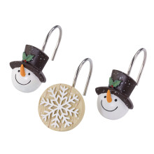Avanti Linens - Zuhanyfggny Hooks Holiday frdoszobai kiegsztok 12 darabos kszlet (Friends Gather Holiday Collection)