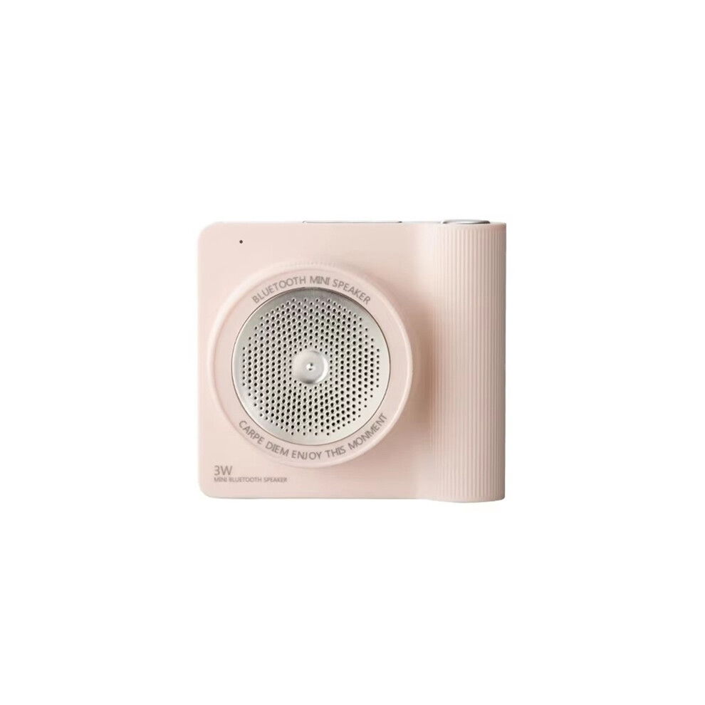 Multifunctional Wireless Bluetooth Speaker Small Cell Phone Selfie Camera Bt5.4 Shape For Outdoor Pink 4851161965815