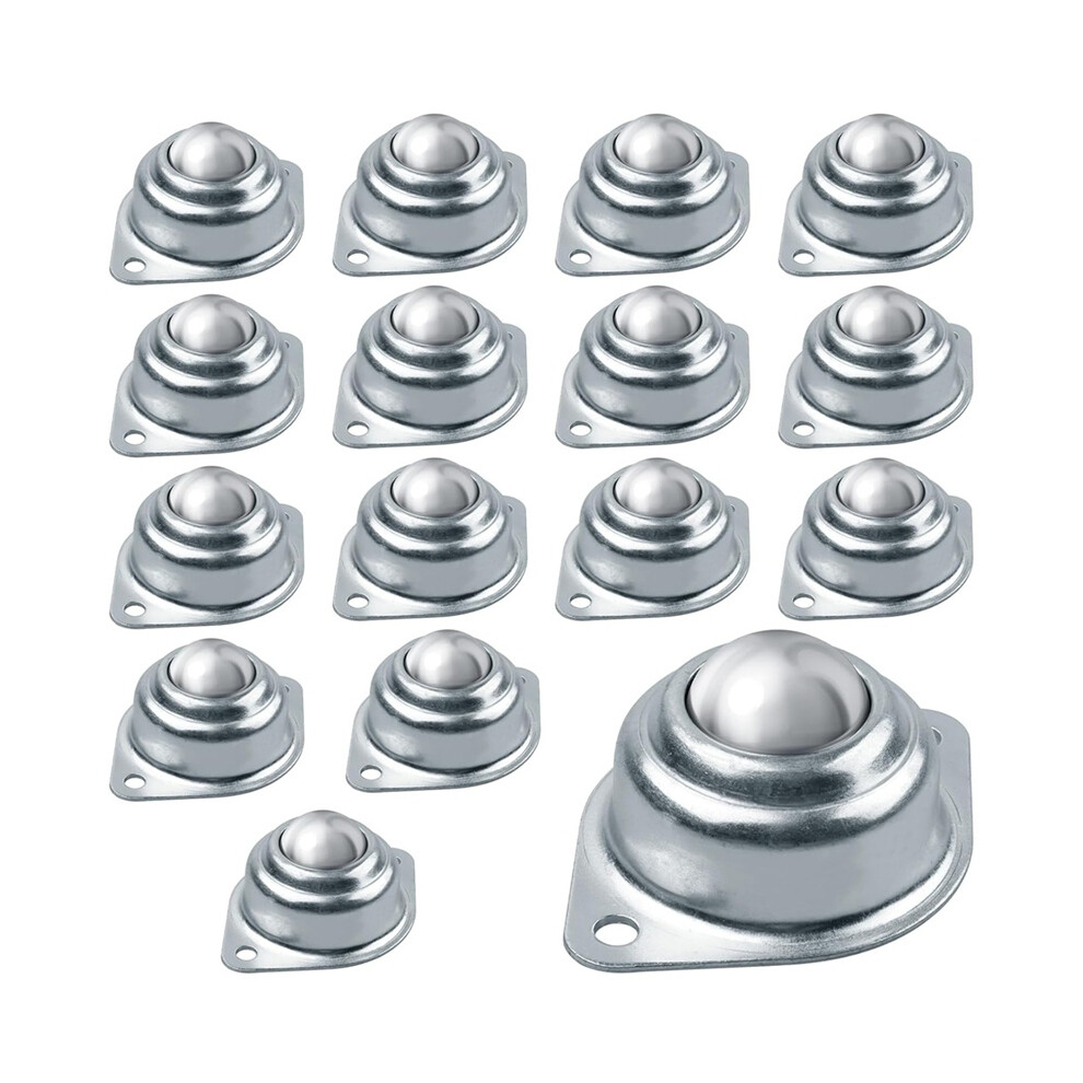 16 Pieces Ball Transfer Bearing, 1 Inch Carbon Steel Casters For Conveyors, Roller Brackets,Furniture,Transmissions 4851161967314