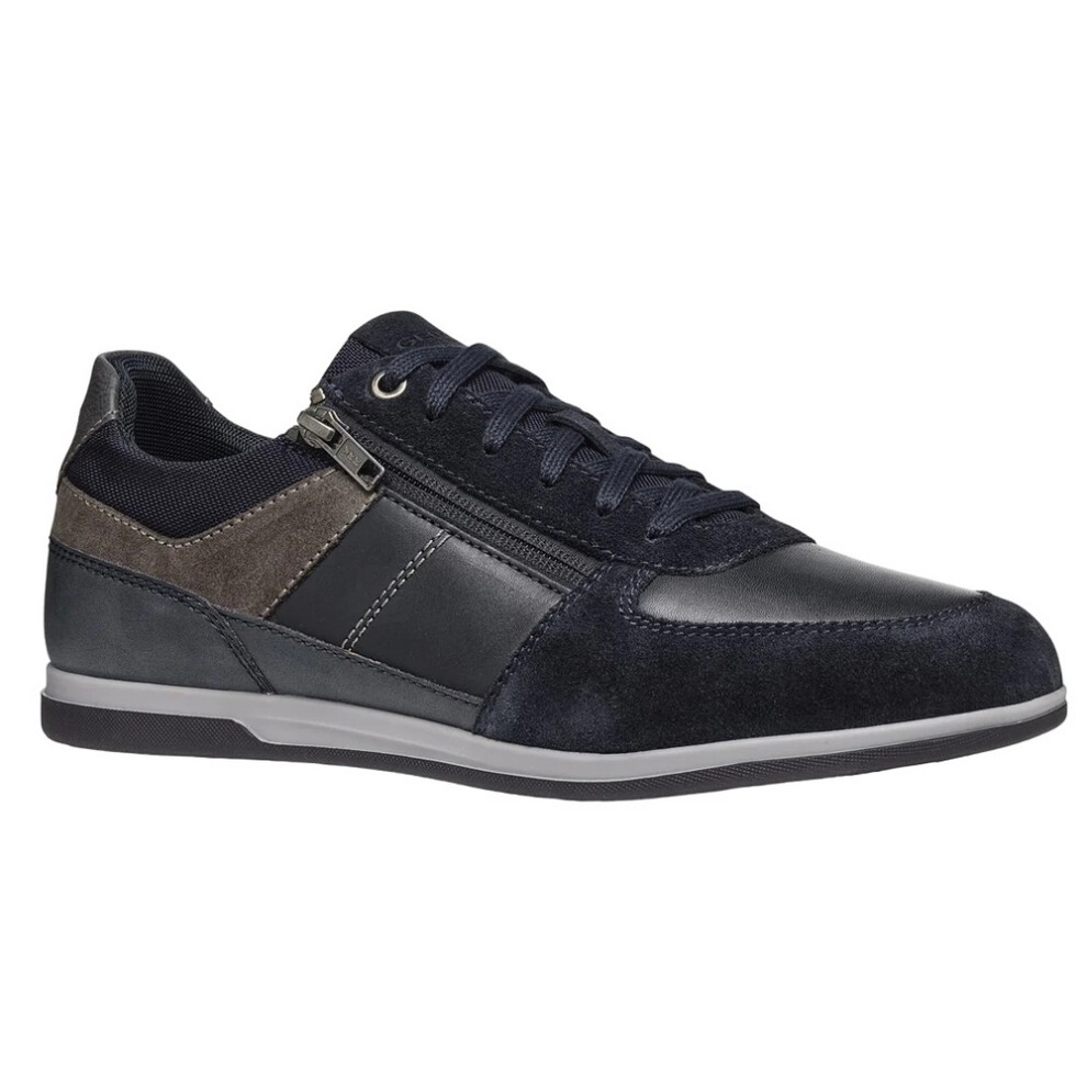 (10 UK, Navy/Grey) Geox Mens U Renan B Suede Trainers