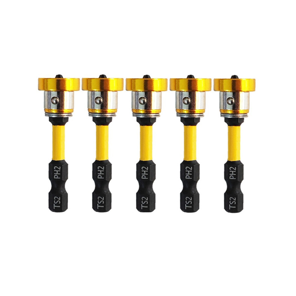 5Pcs Magnetic Screwdriver Bit Drill - Bits Hex Shank Drywall Electric Set 4851161971090