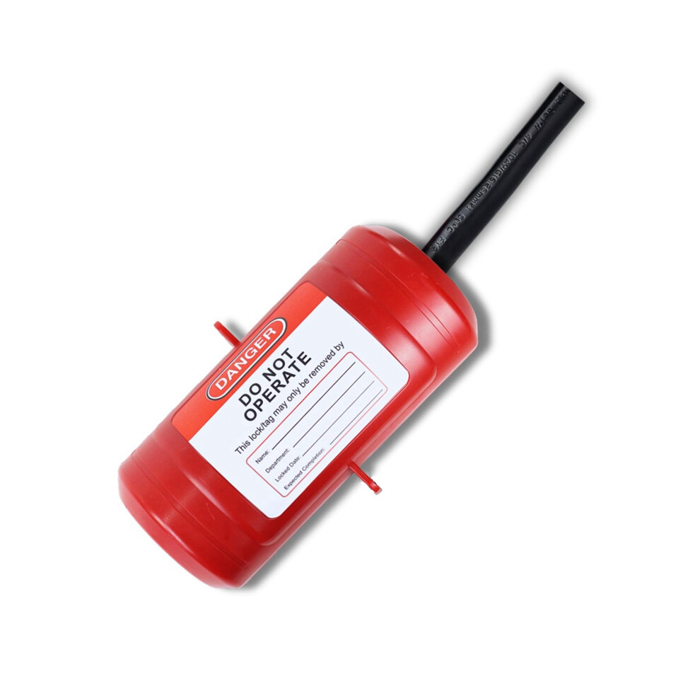 Electrical Plug Lock For Lockout Tagout - 220 Volt Power Cord Device,Extension Lock,Industrial Grade Large 4851161970611