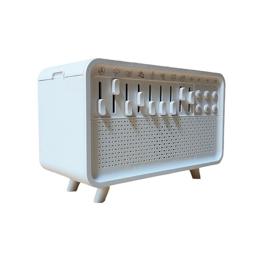 Tlily Noise Machine Diffuser Air Aroma Humidifier With 8 Adjustable, Night Bluetooth Speaker White/Light