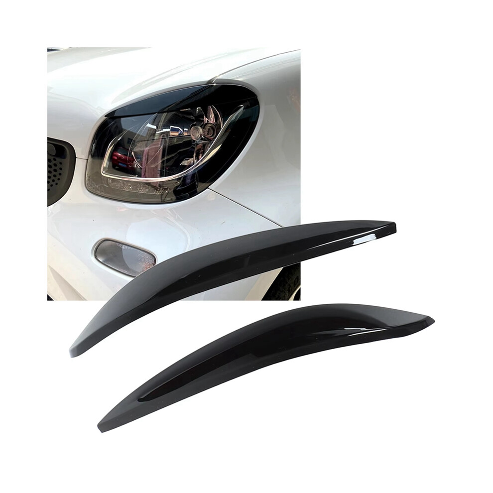 For Smart 453 Fortwo 2015Â2020 Car Headlight Headlamp Eyebrow Eyelid Cover Trim Accessories 4851161969752