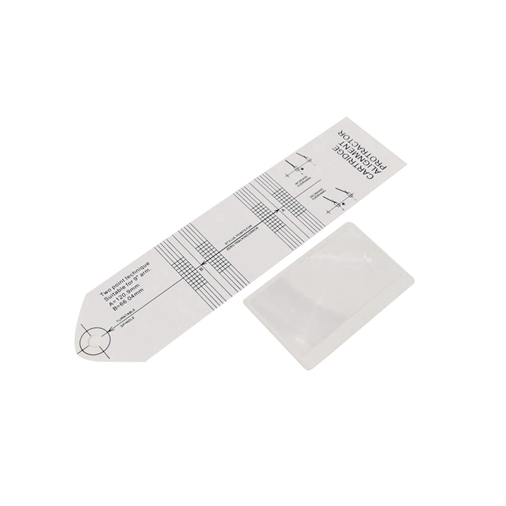 Vinyl Stylus Alignment Protractor Angle Calibration Gauge Tool Phonograph Adjustment Detection Ruler 4851161968748