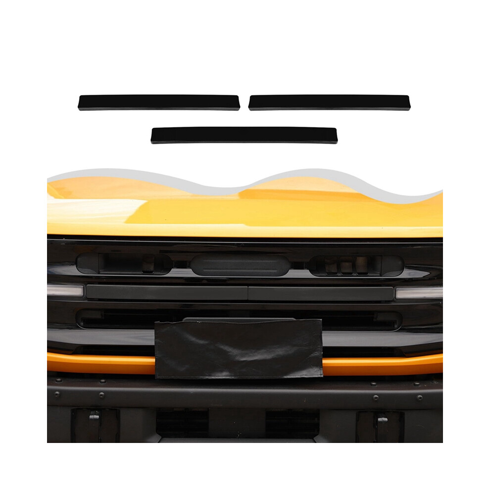 Front Center Grille Insert Cover Trim For Middle Strips Accessories Black 4851161967918