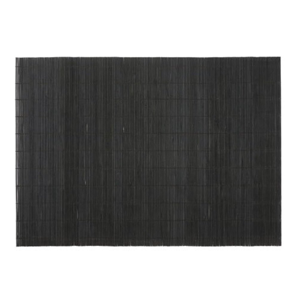 Set de table/tapis     sushi en bambou BambooMN - 47 x 33 cm - Noir, 6 pi   ces
