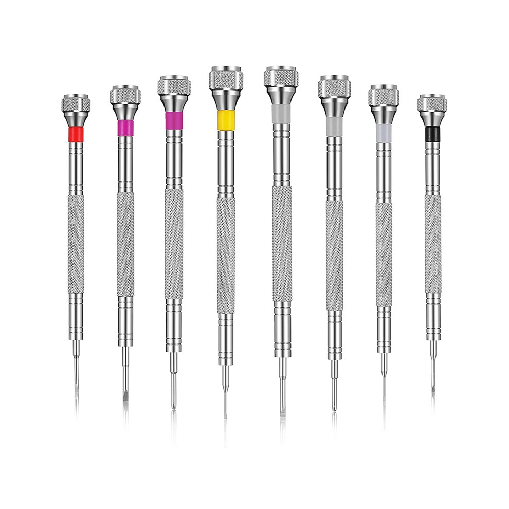 8 Pieces Precision Screwdriver, Jewelers Screwdriver Set, Watch Repair Set 0.6-1.6 mm, Micro-Screwdriver-image-OPC-PGDS2Y9-NEW