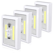 4pack Closet Light, Battery Operated Tap Super Bright Switch Light,Wall Mount Under Cabinet Lighting